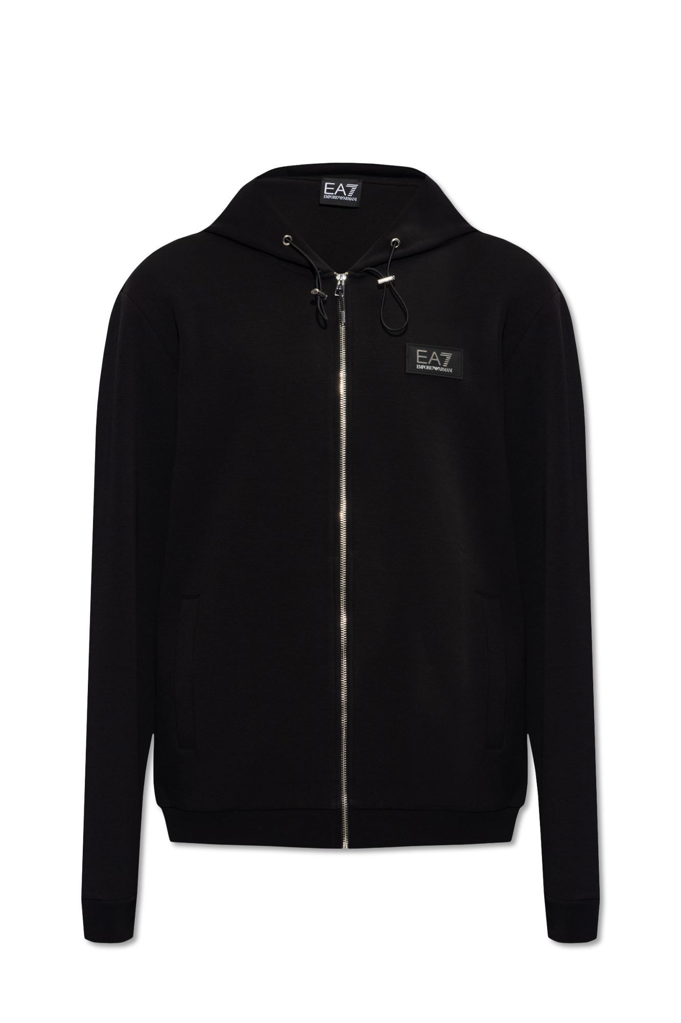 Ea7 black deals zip hoodie